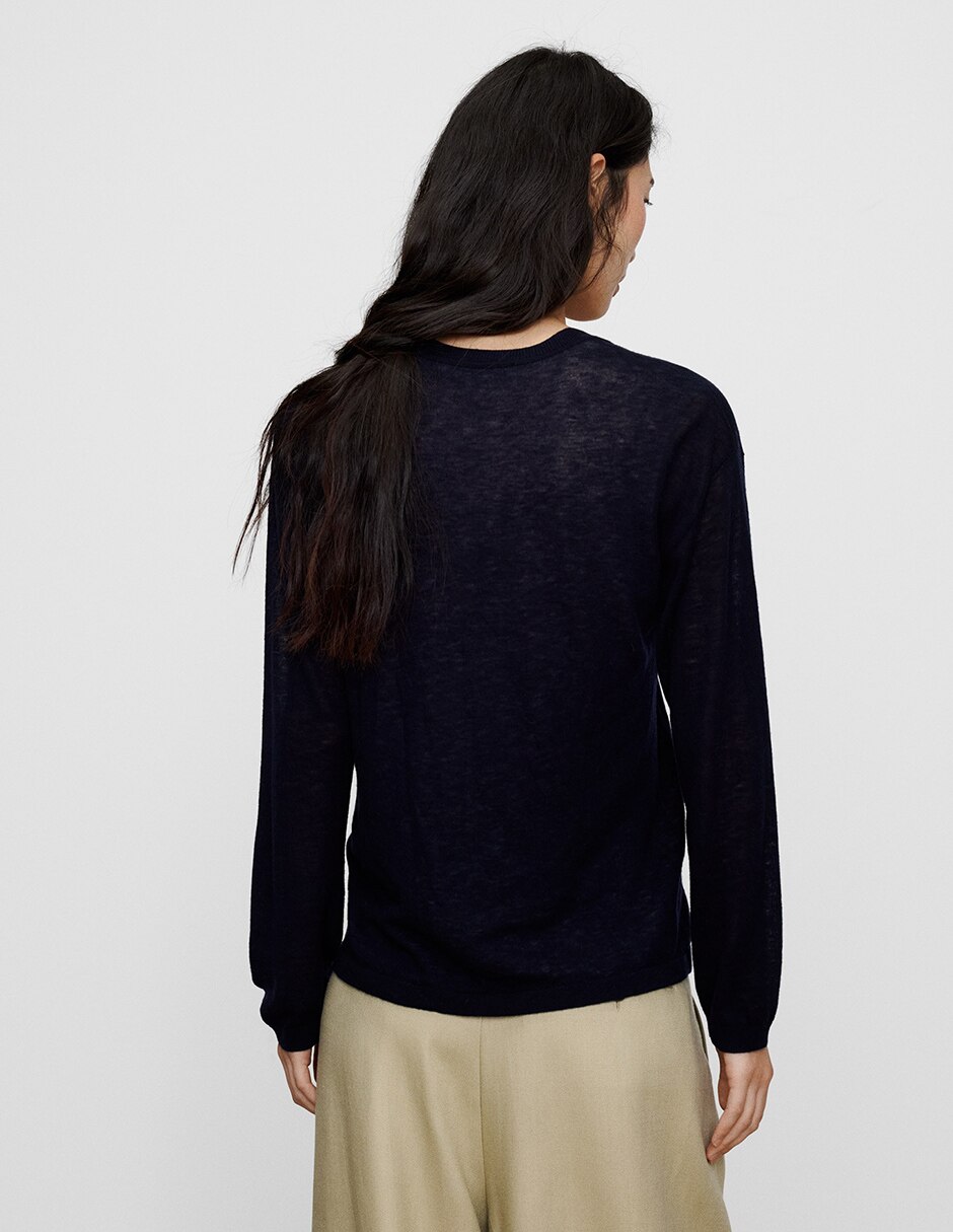 Suéter cuello redondo para mujer 5