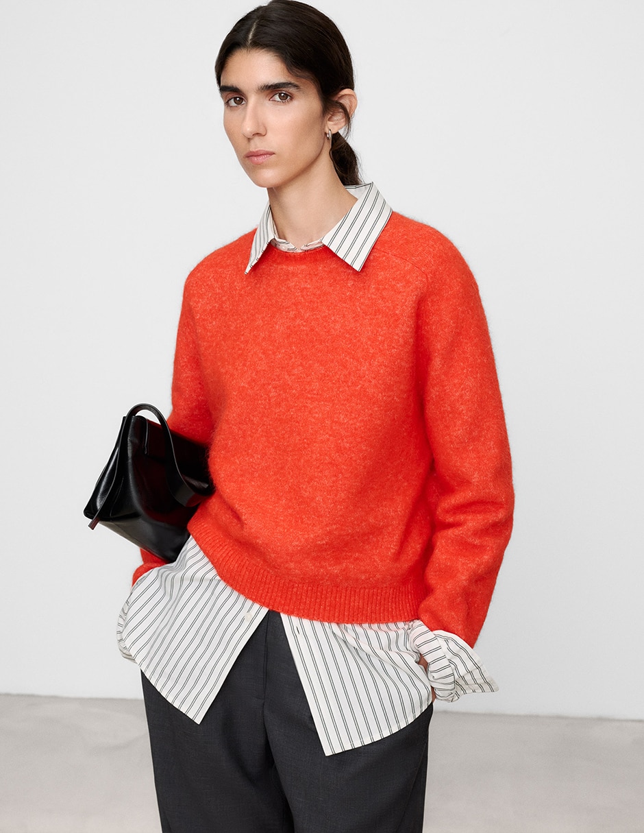 Suéter cuello redondo para mujer Suéter cuello redondo para mujer