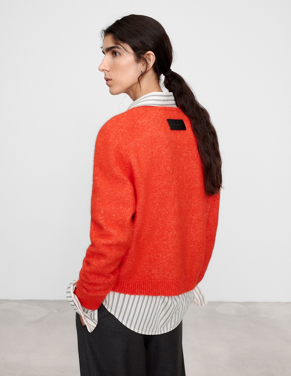 Suéter cuello redondo para mujer 5