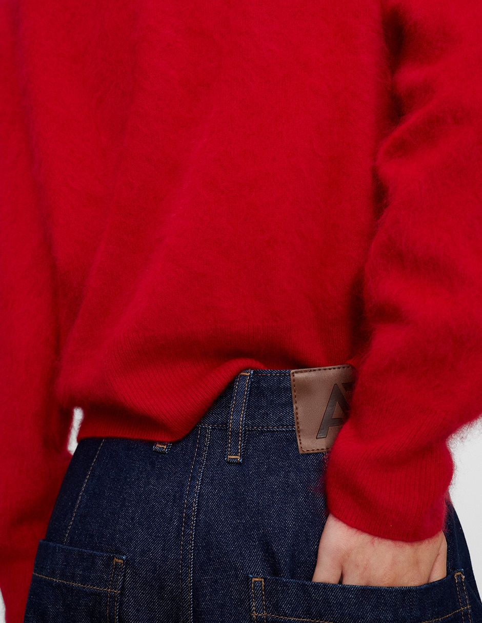 Suéter cuello redondo para mujer 2