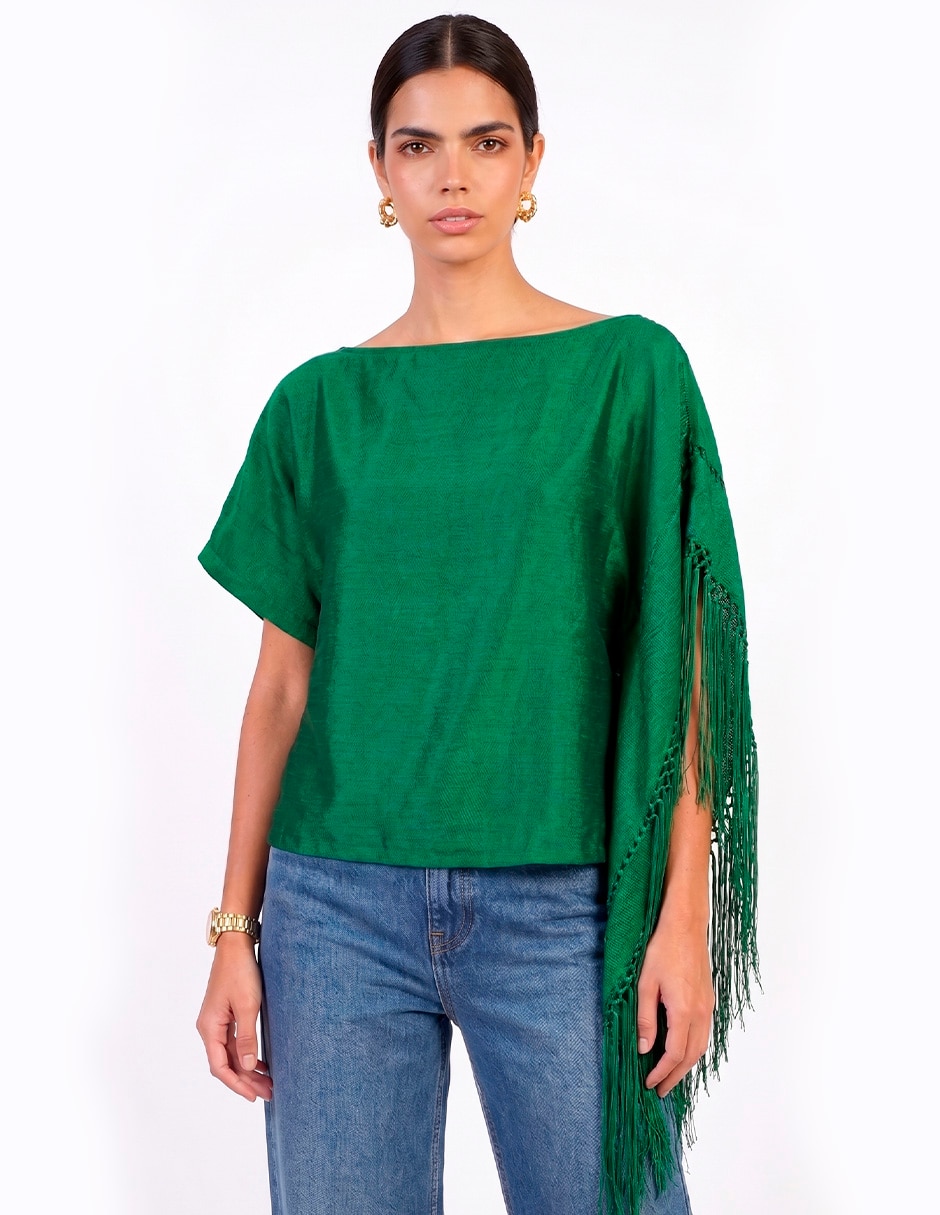 Blusa manga corta para mujer