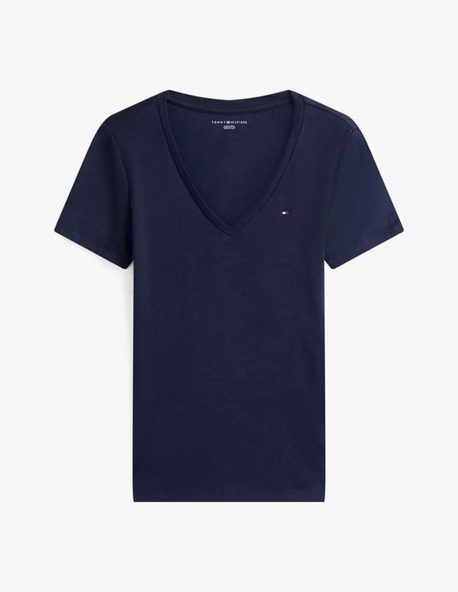 Playera manga Sin colección cuello V para mujer Playera manga Sin colección cuello V para mujer