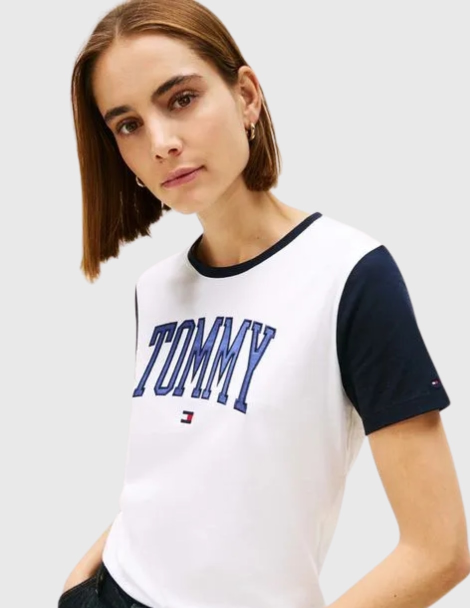 Playera manga Sin colección cuello Redondo para mujer 4