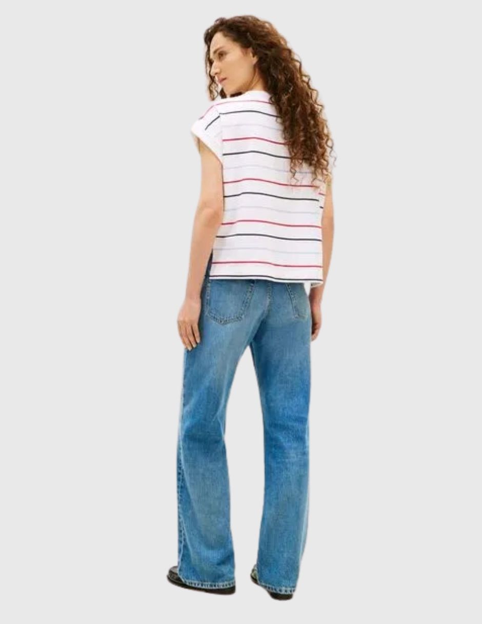 Playera manga Sin colección cuello Redondo para mujer 5