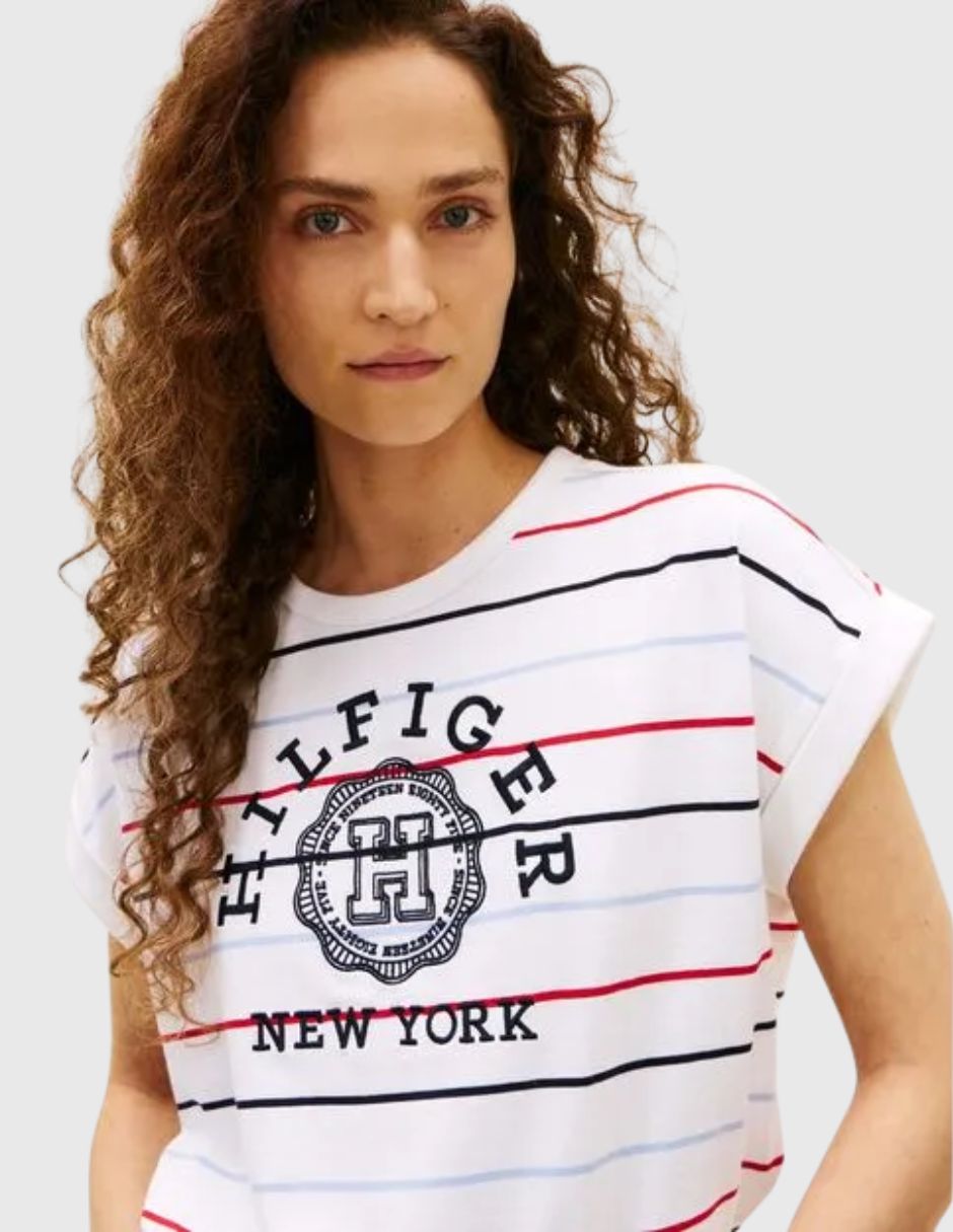 Playera manga Sin colección cuello Redondo para mujer 2