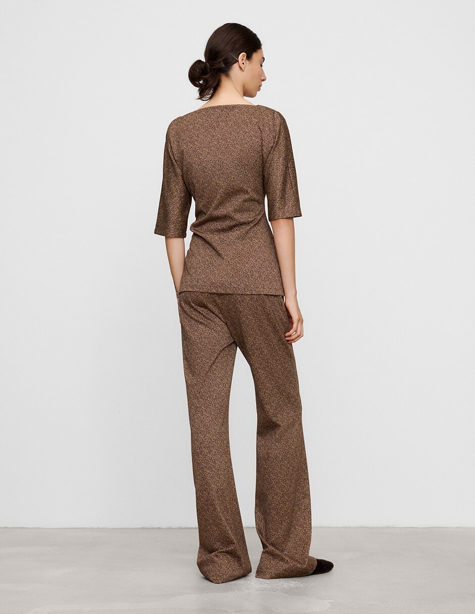 Blusa manga al codo para mujer 7