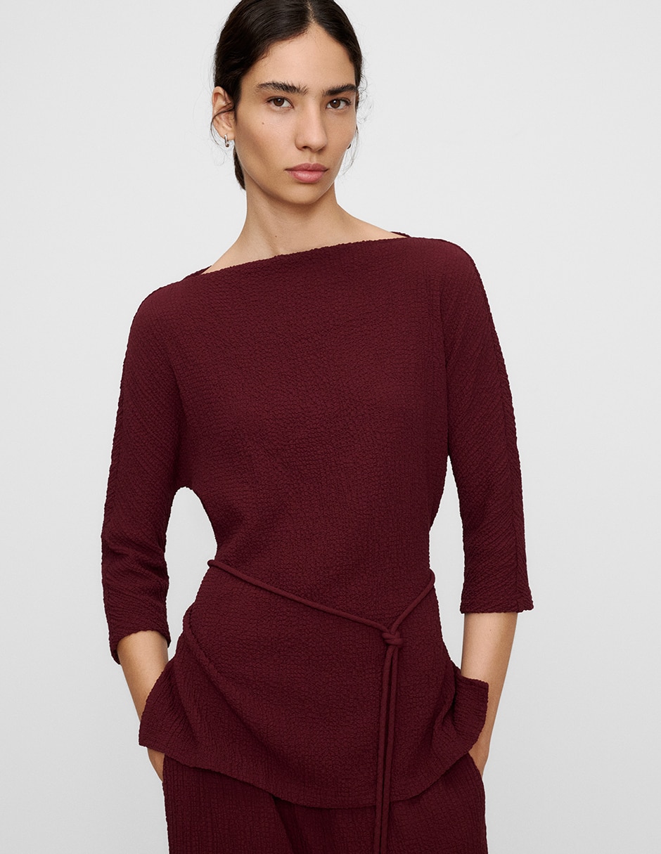 Blusa manga 3/4 para mujer Blusa manga 3/4 para mujer
