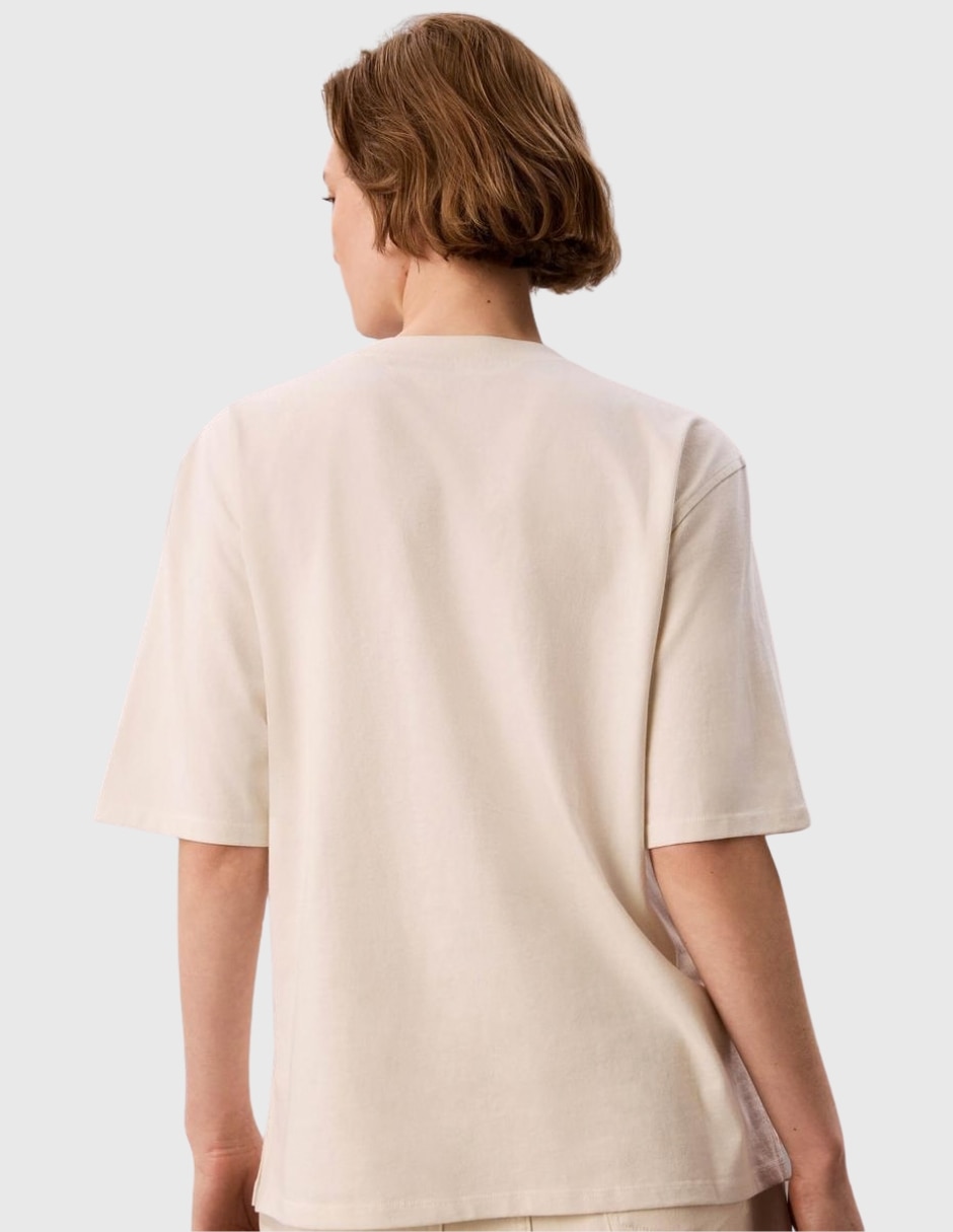 Playera manga Sin colección cuello Redondo para mujer 2