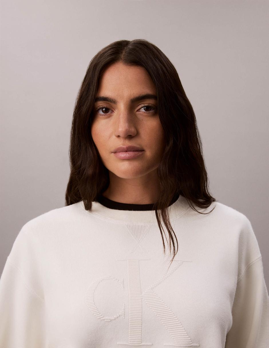 Suéter cuello redondo para mujer 2