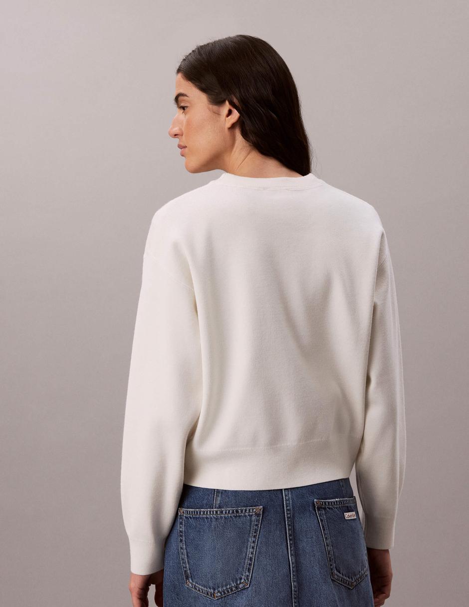 Suéter cuello redondo para mujer 4