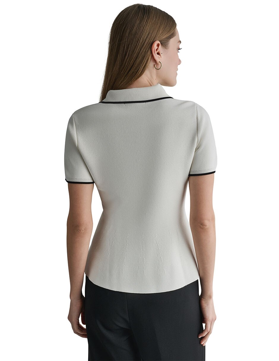 Blusa peplum manga Corta para mujer 5