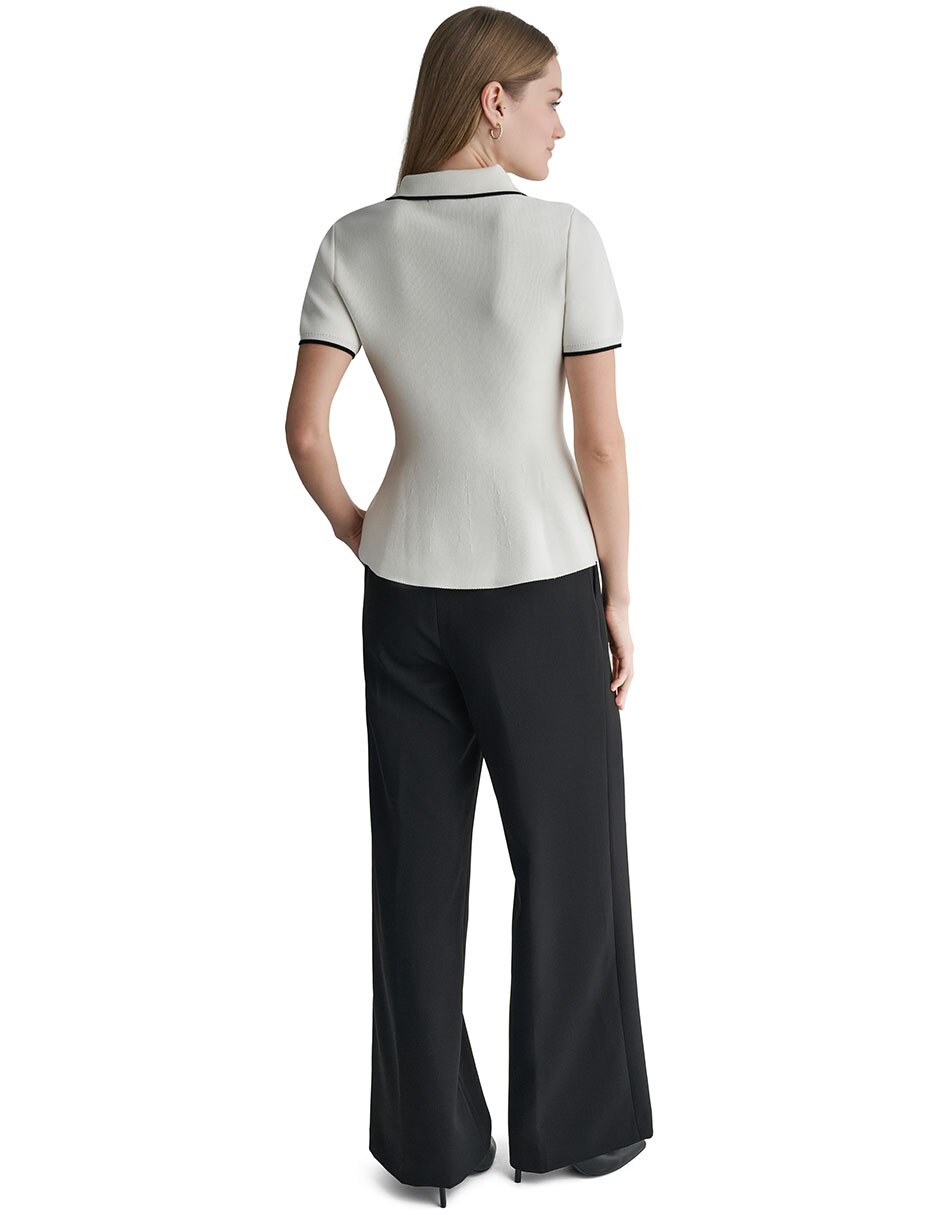 Blusa peplum manga Corta para mujer 6