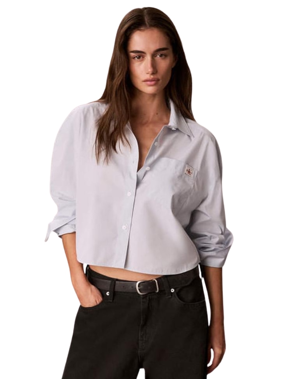 Camisa de algodón manga larga para mujer Camisa de algodón manga larga para mujer