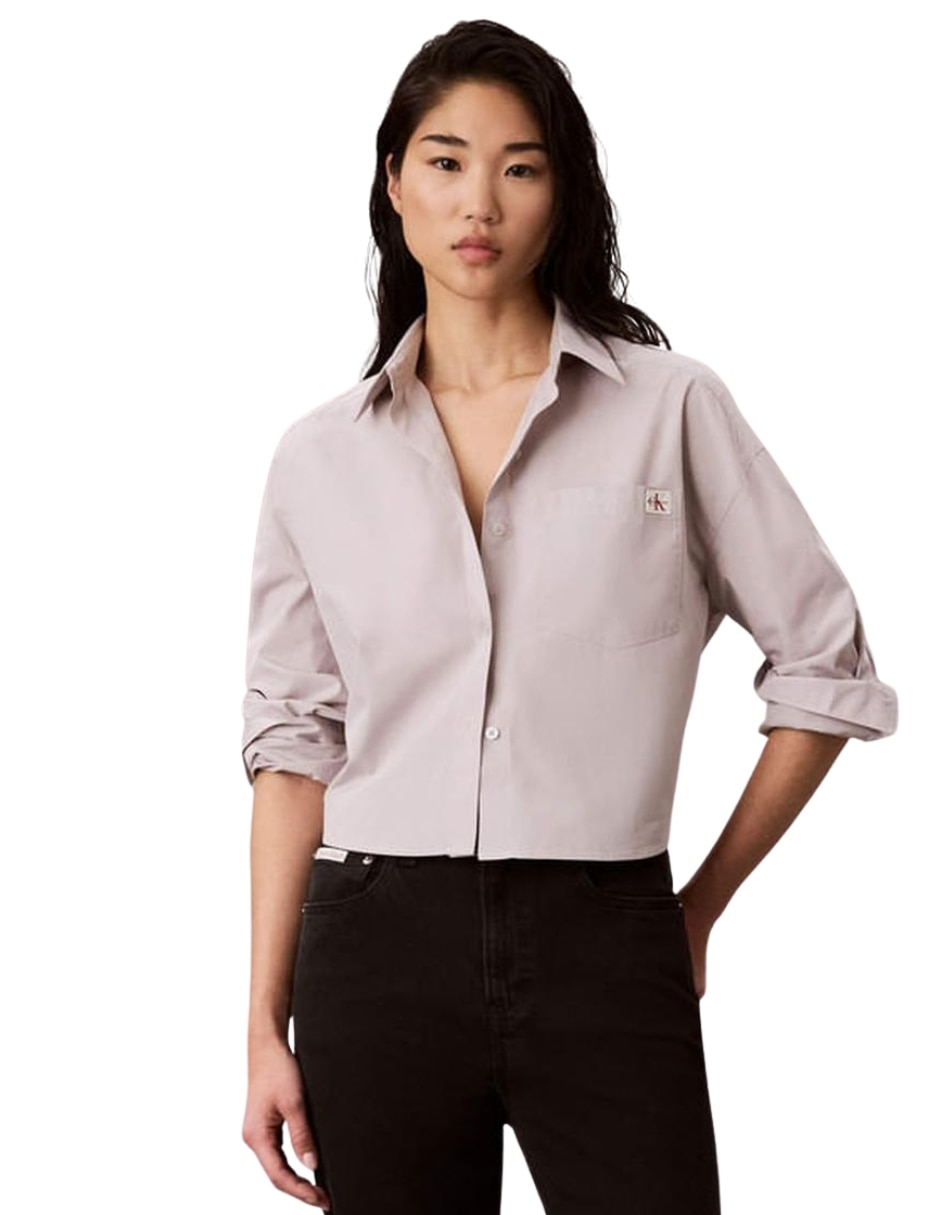 Camisa de algodón manga larga para mujer 1