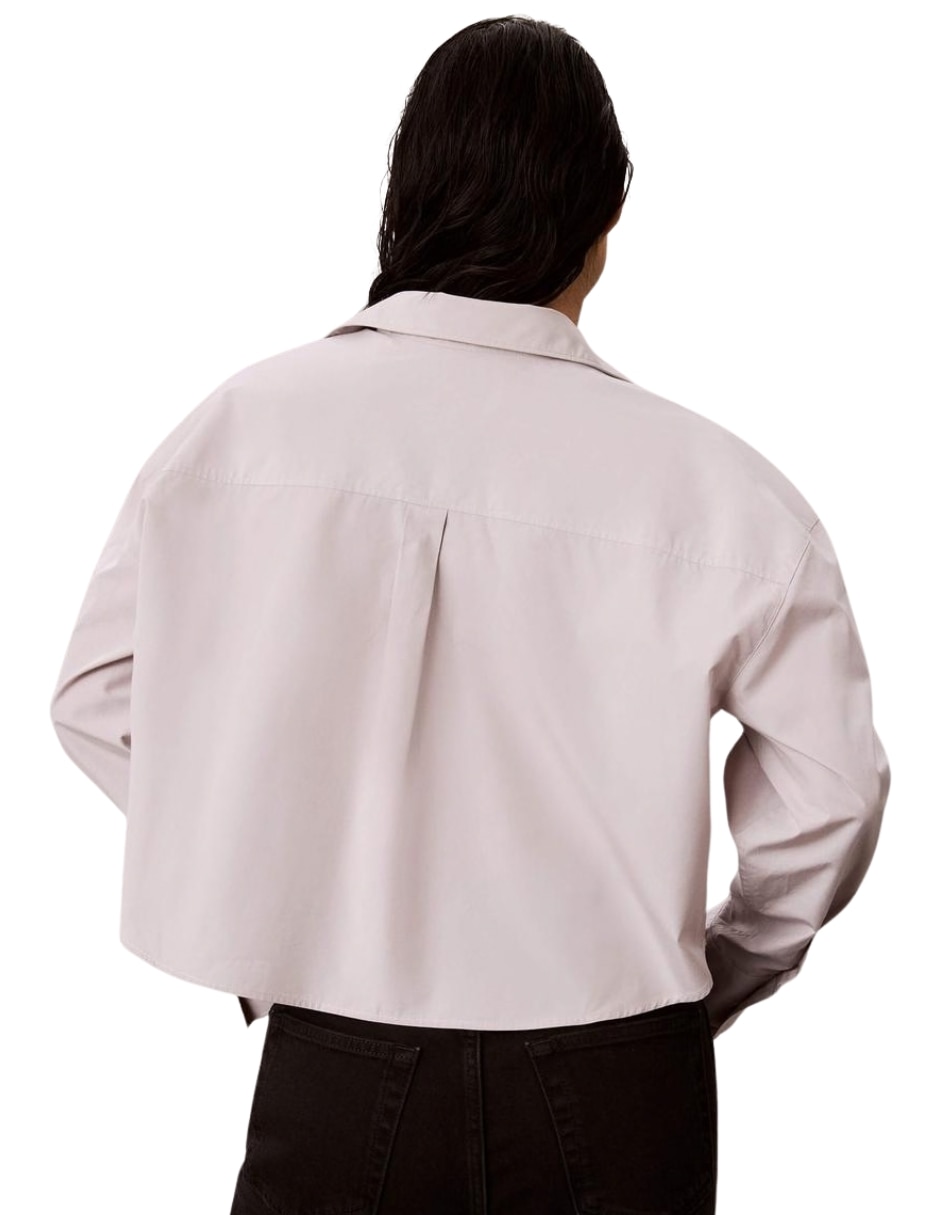 Camisa de algodón manga larga para mujer 4