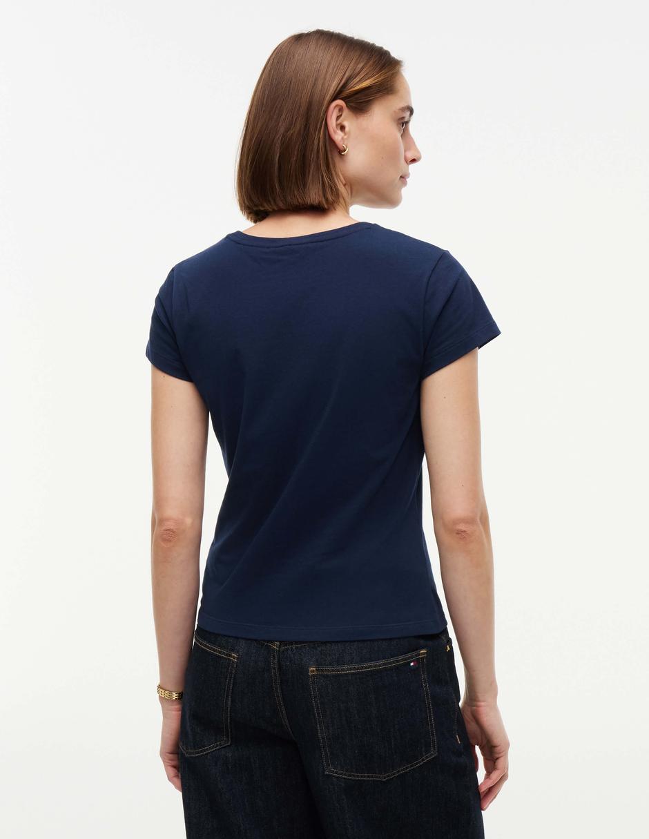 Playera manga Sin colección cuello Redondo para mujer 2