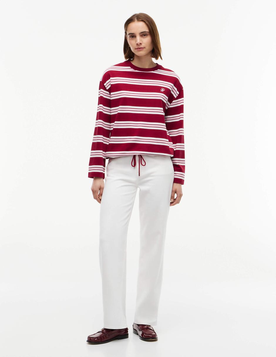 Playera manga Sin colección cuello Redondo para mujer 4