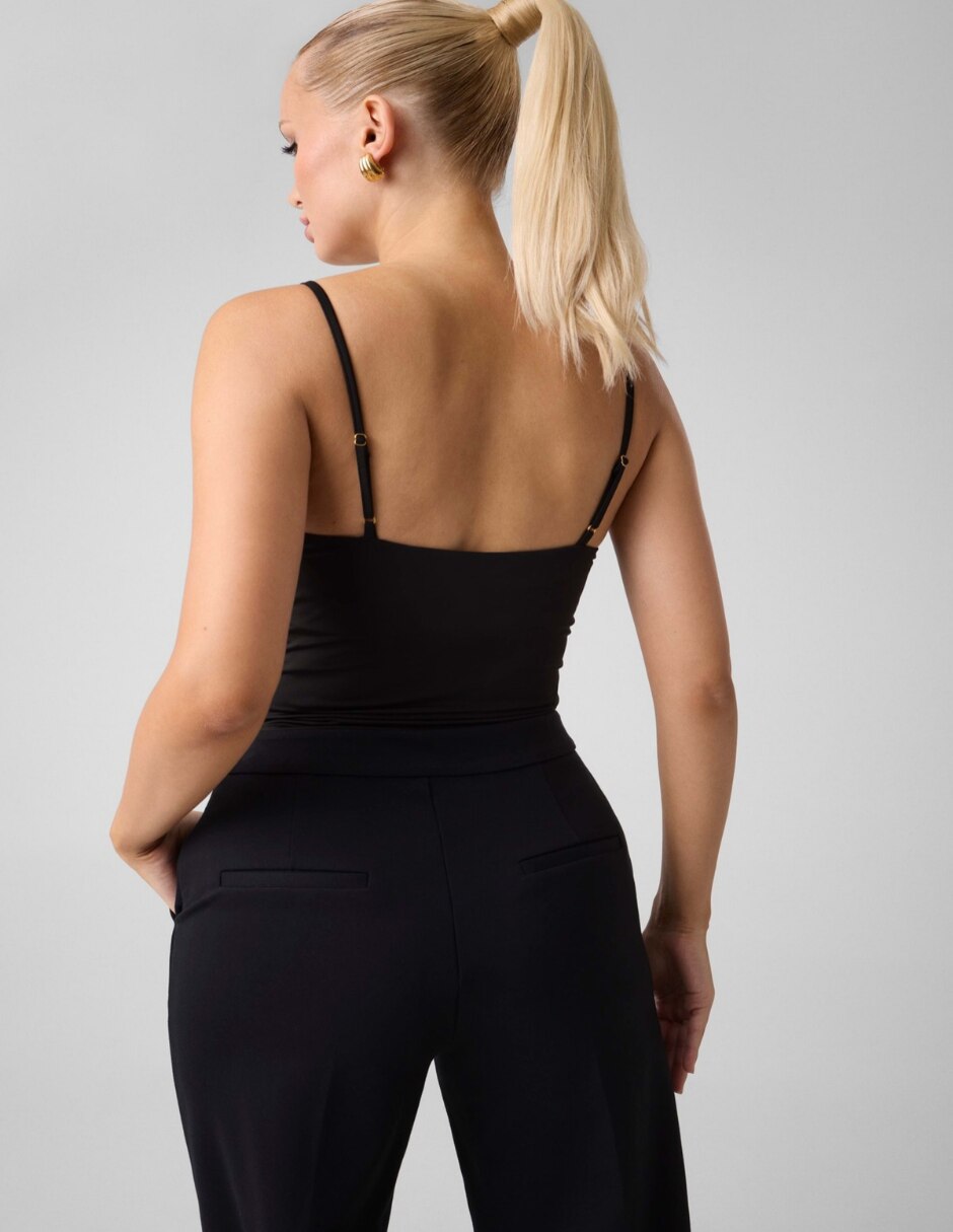 Body cuello v para mujer