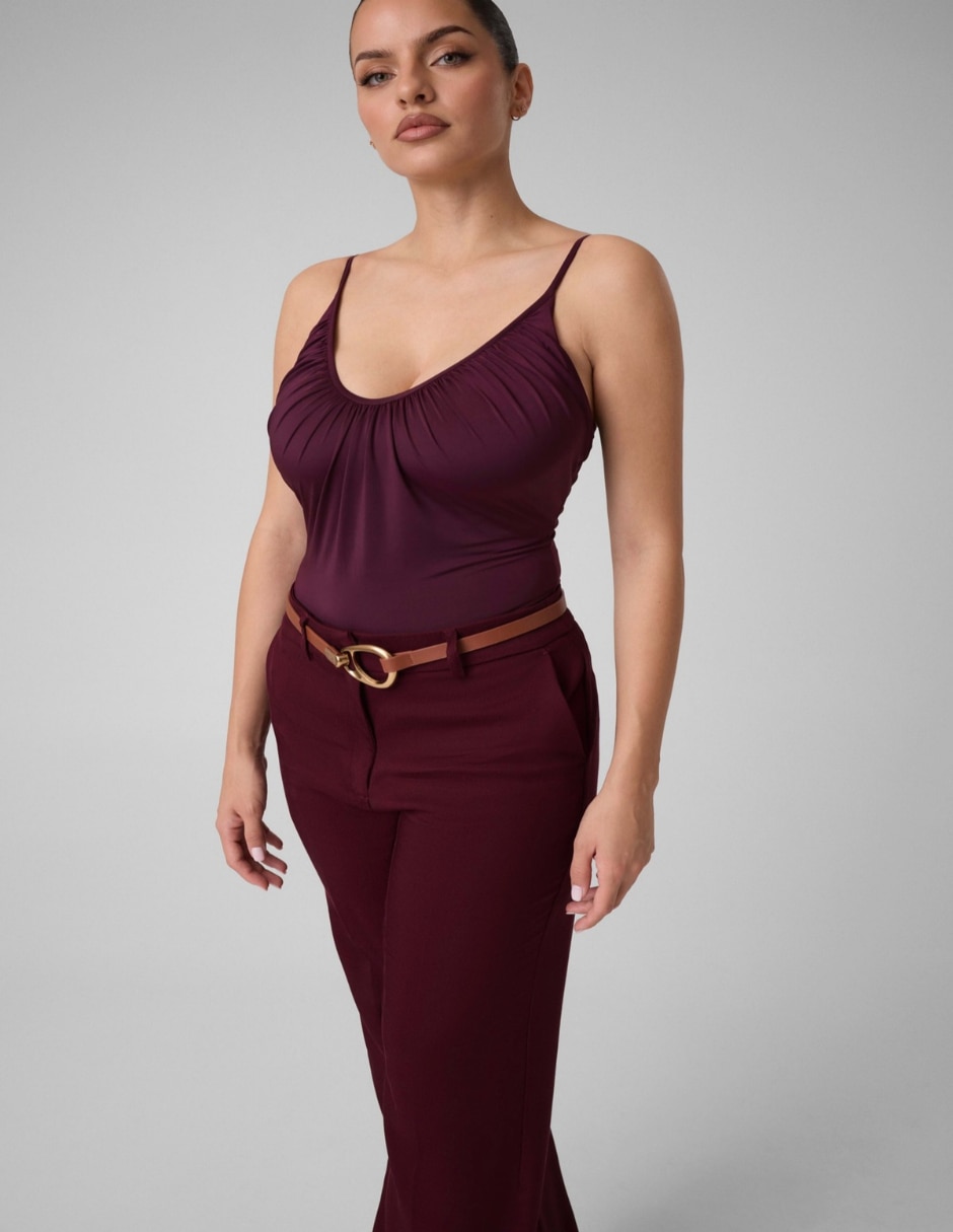 Body cuello redondo para mujer